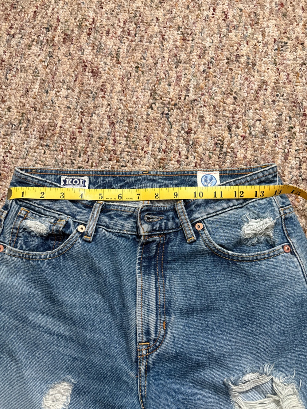 Kings of Indigo| Distressed Light Blue Wide-Leg Jeans - Picture 12 of 13